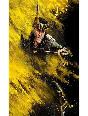 Photo murale intissé impression numérique Loki Yellow Dust