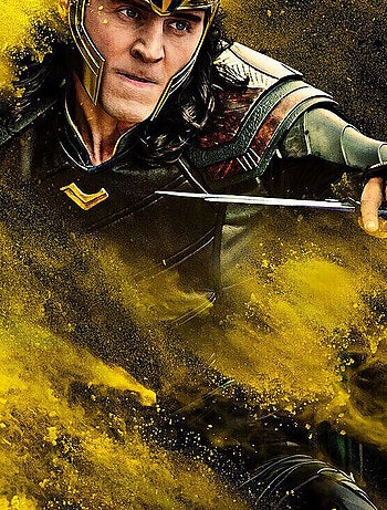 Photo murale intissé impression numérique Loki Yellow Dust