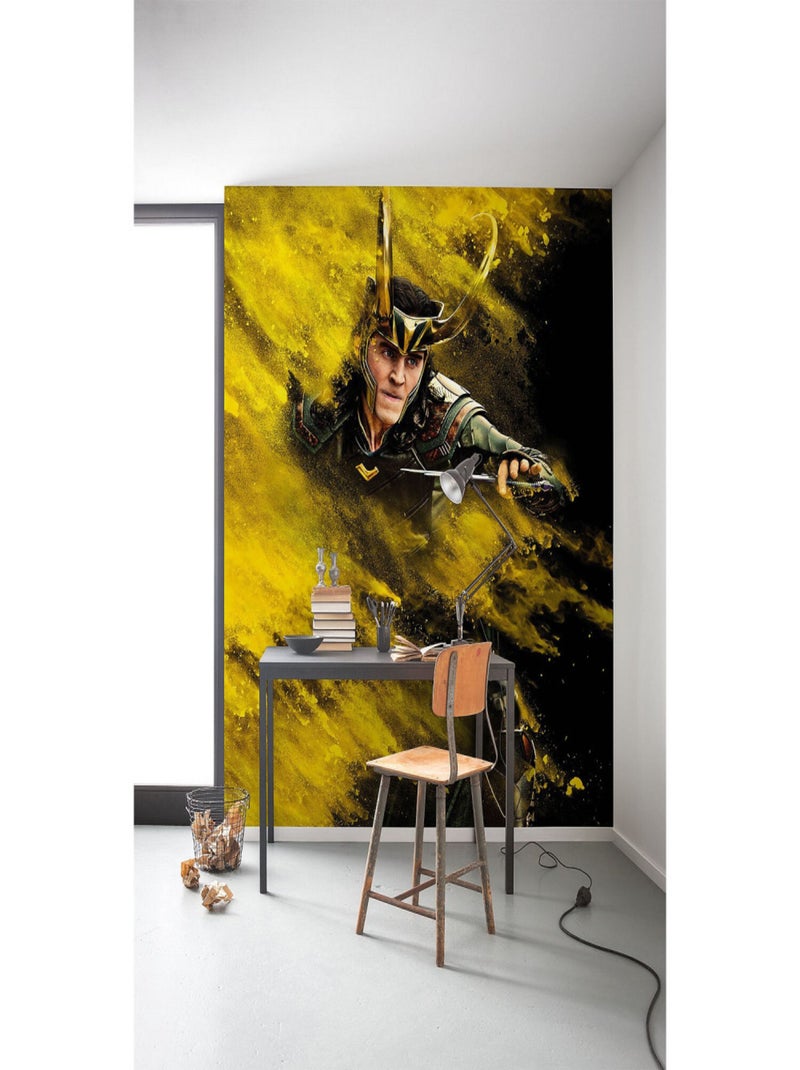 Photo murale intissé impression numérique Loki Yellow Dust Multicolore - Kiabi