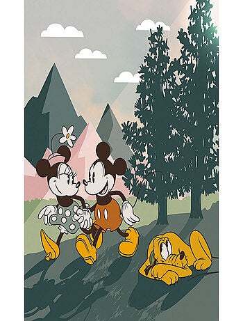 Photo murale intissé impression numérique Mickey & Minnie Dans La Nature