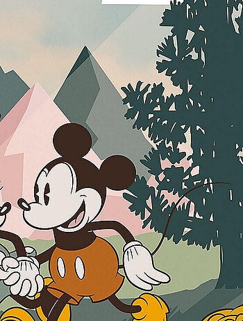 Photo murale intissé impression numérique Mickey & Minnie Dans La Nature