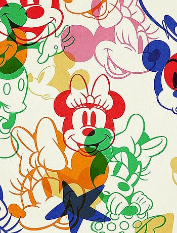 Photo murale intissé impression numérique Mickey & Minnie Dessinés