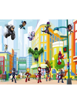 Photo murale intissé impression numérique Spidey Et Ses Amis Combattent Le Crime