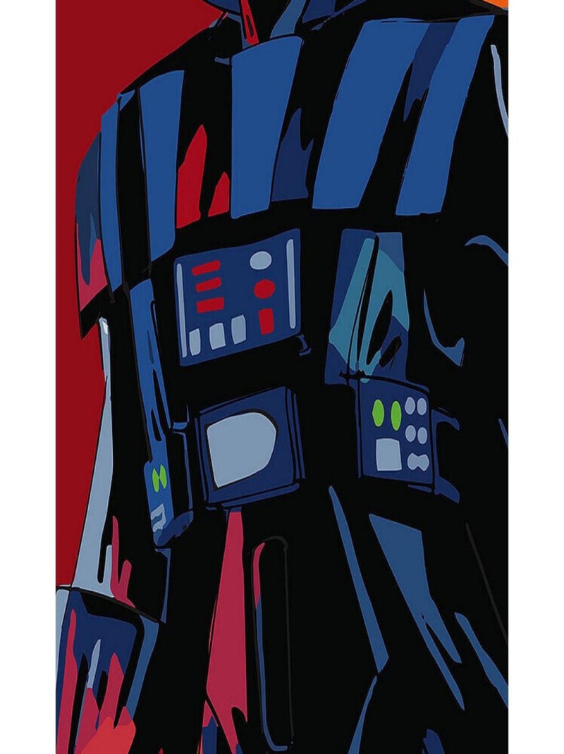 Photo murale intissé impression numérique Star Wars Cyberart by Vader Noir Noir - Kiabi