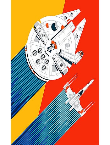 Photo murale intissé impression numérique Star Wars Wingman