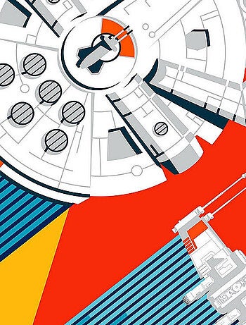 Photo murale intissé impression numérique Star Wars Wingman