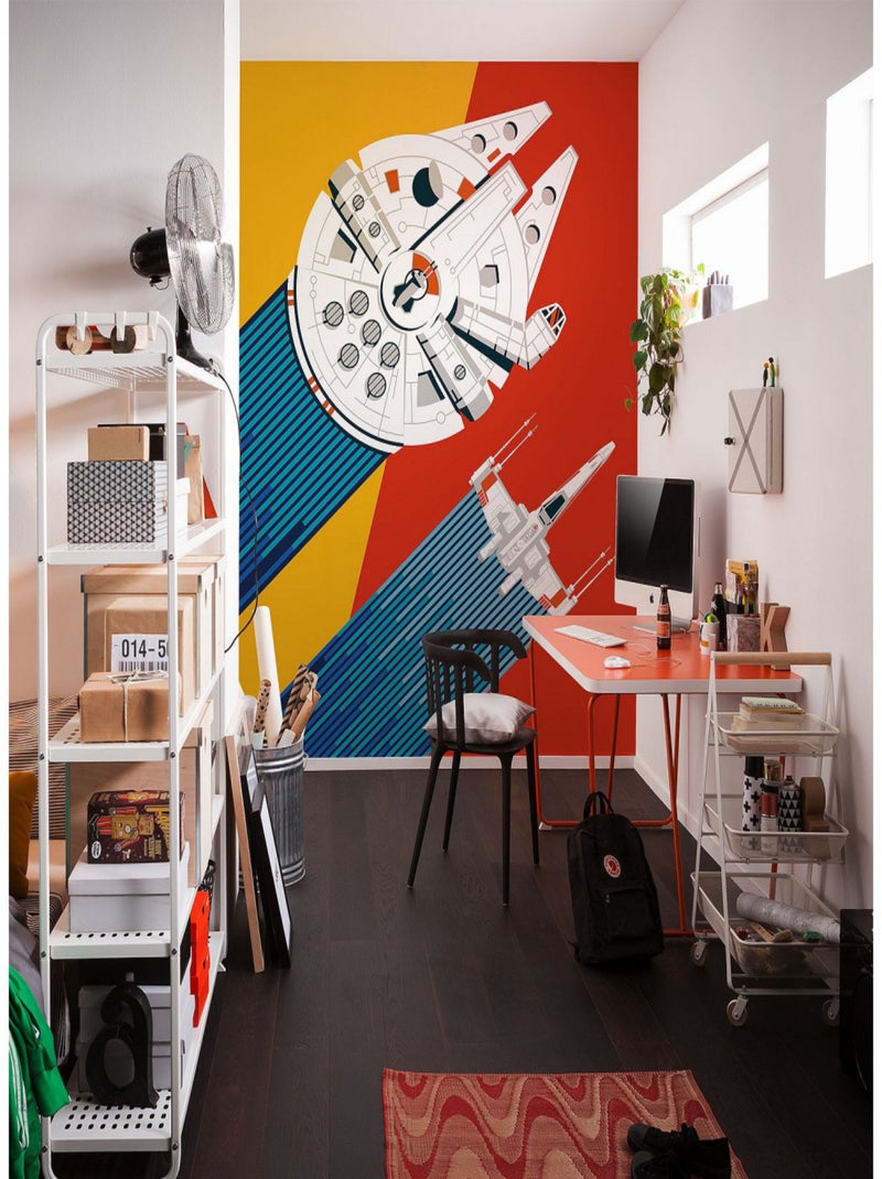 Photo murale intissé impression numérique Star Wars Wingman Multicolore - Kiabi