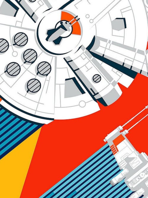 Photo murale intissé impression numérique Star Wars Wingman - Kiabi