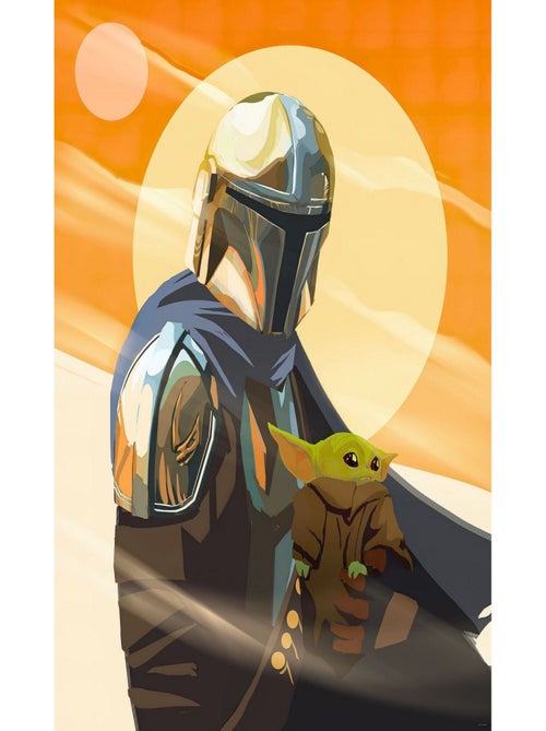 Photo murale intissé impression numérique The Mandalorian - Hunt for Grogu - Kiabi