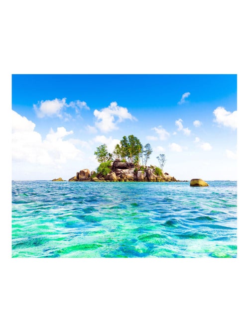 Photo murale intissée ile et mer tropicale, 360x270 cm, 4 parts - Kiabi