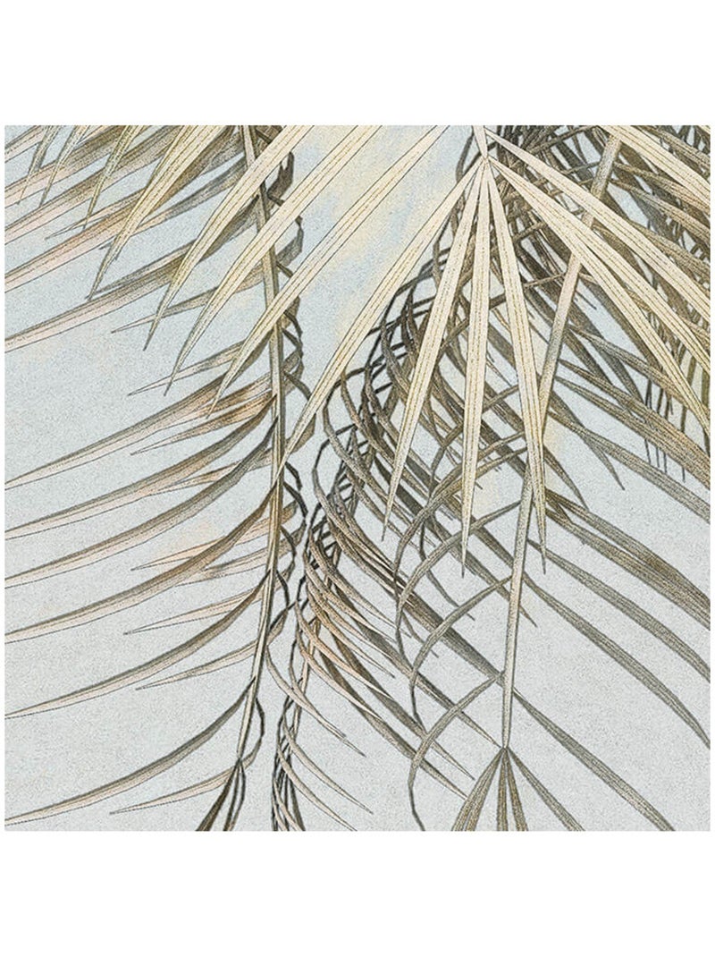 Photo Murale Ronde - 2 Palmiers Multicolore - Kiabi