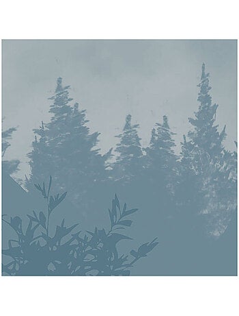 Photo Murale Ronde - A l'Aube De La Forêt