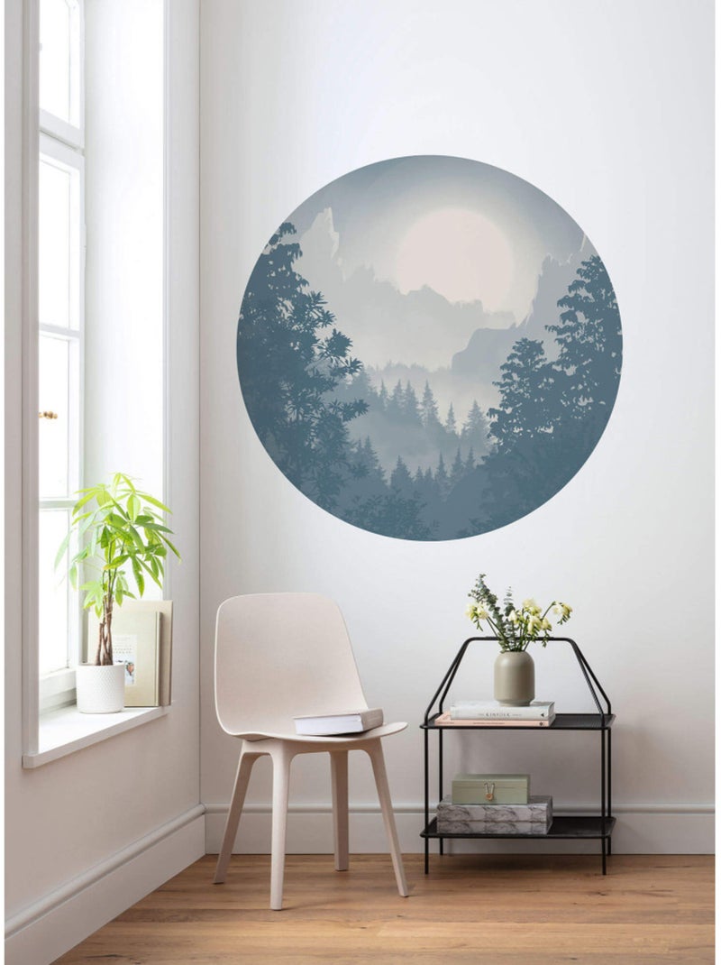 Photo Murale Ronde - A l'Aube De La Forêt Multicolore - Kiabi