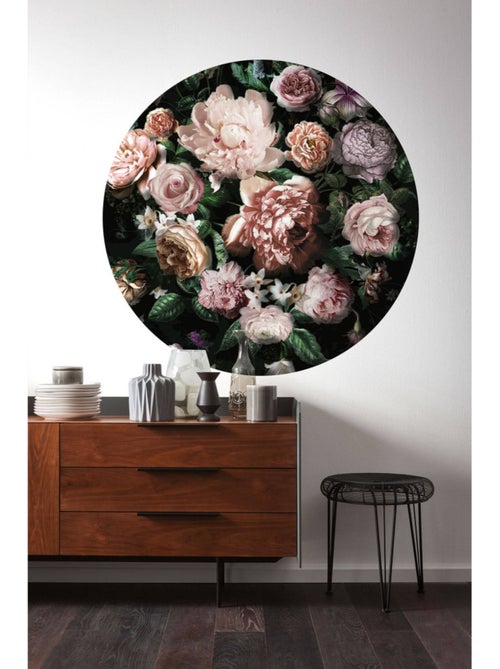 Photo Murale Ronde - Design De Fleuriste - Kiabi