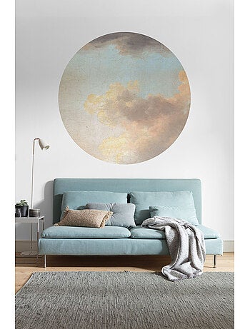 Photo Murale Ronde - Effet De Nuages Pourpres