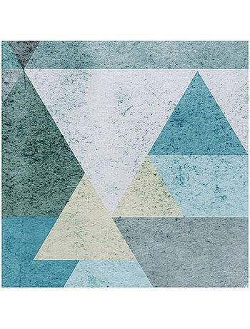 Photo Murale Ronde - Effet De Prisme Bleu Nuancé