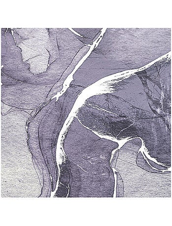 Photo Murale Ronde - Effet Marbré Gris