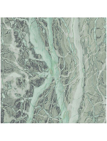 Photo Murale Ronde - Effet Marbré Vert