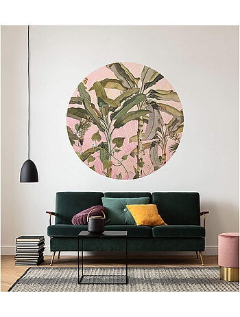 Photo Murale Ronde - Feuilles De Bananiers Fanées