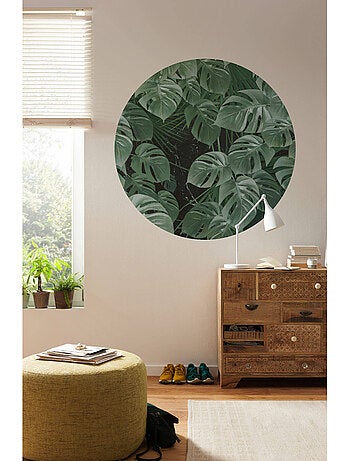 Photo Murale Ronde - Feuilles De Palmiers