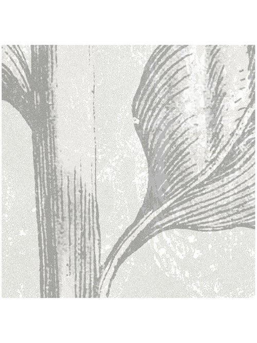 Photo Murale Ronde - Fleurs Dessinées En Noir Et Blanc - Kiabi