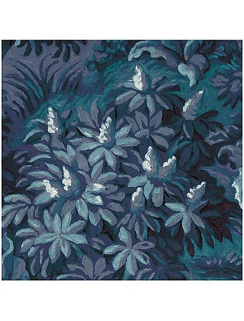 Photo Murale Ronde - Forêt Bleu Azul