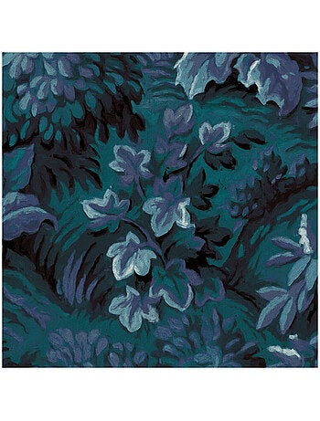 Photo Murale Ronde - Forêt Bleu Azul