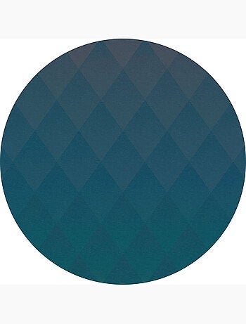 Photo Murale Ronde - Formes Géométriques Losanges Bleus