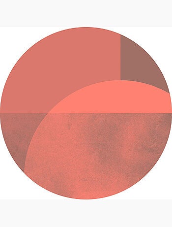 Photo Murale Ronde - Formes Géométriques Roses