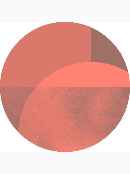 Photo Murale Ronde - Formes Géométriques Roses - Kiabi