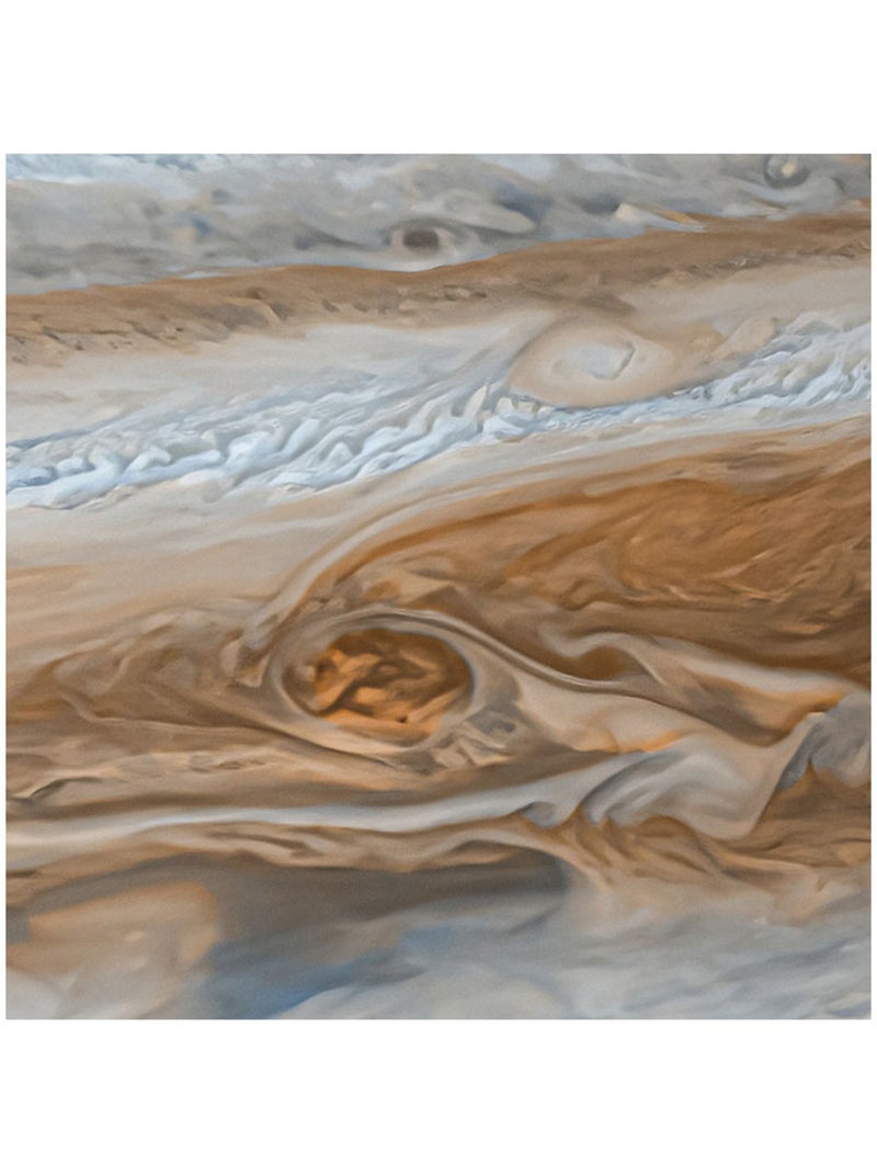 Photo Murale Ronde - La Planète Jupiter Multicolore - Kiabi