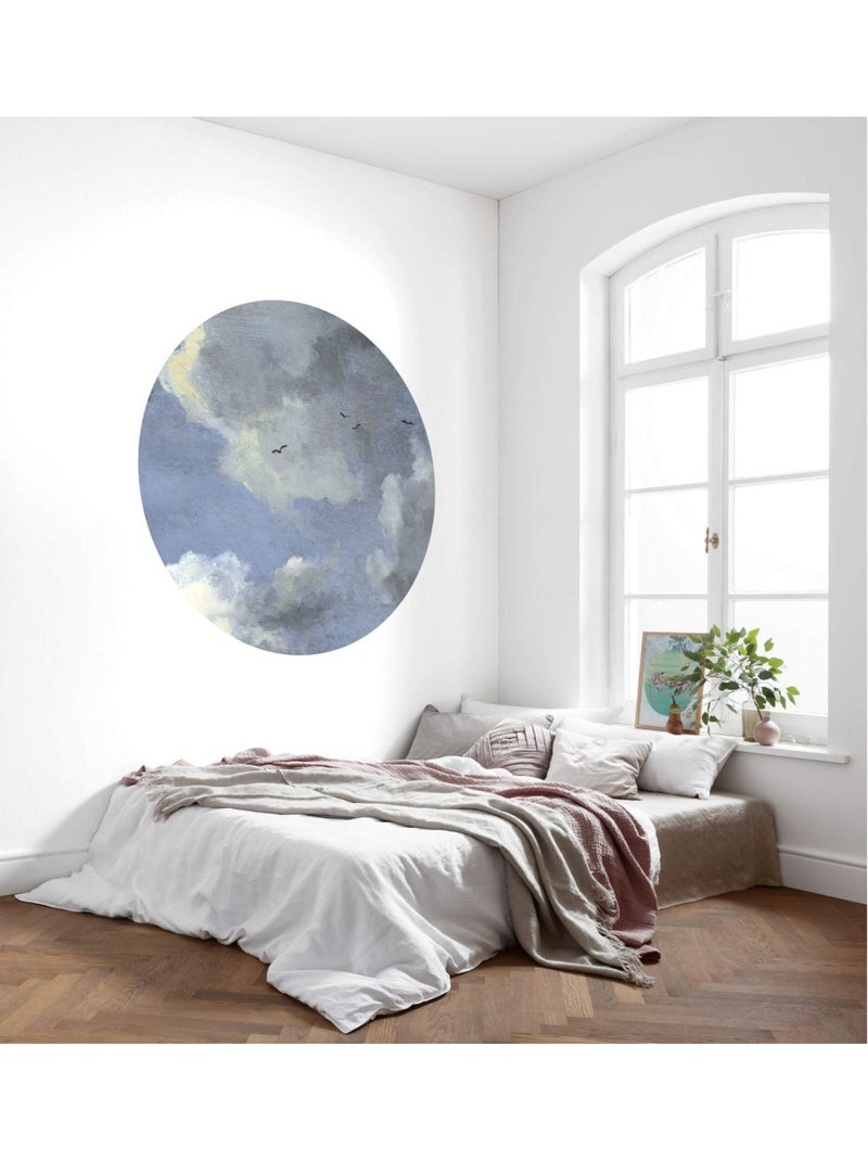 Photo Murale Ronde - Nuages Orageux Multicolore - Kiabi