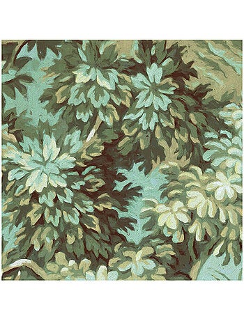 Photo Murale Ronde - Petites Feuilles Vertes