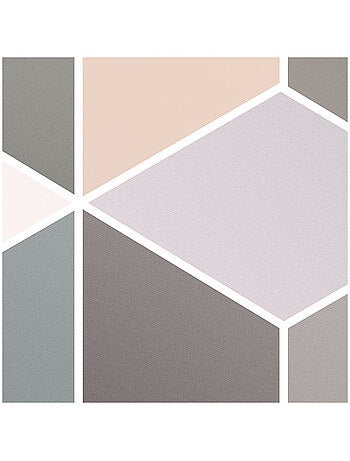 Photo Murale Ronde - Structure De Cubes Asymétriques