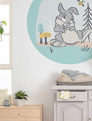 Photo murale ronde auto-adhésive Disney Bambi Panpan et l'abeille et diam. 125 cm