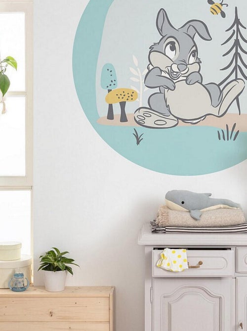 Photo murale ronde auto-adhésive Disney Bambi Panpan et l'abeille et diam. 125 cm - Kiabi