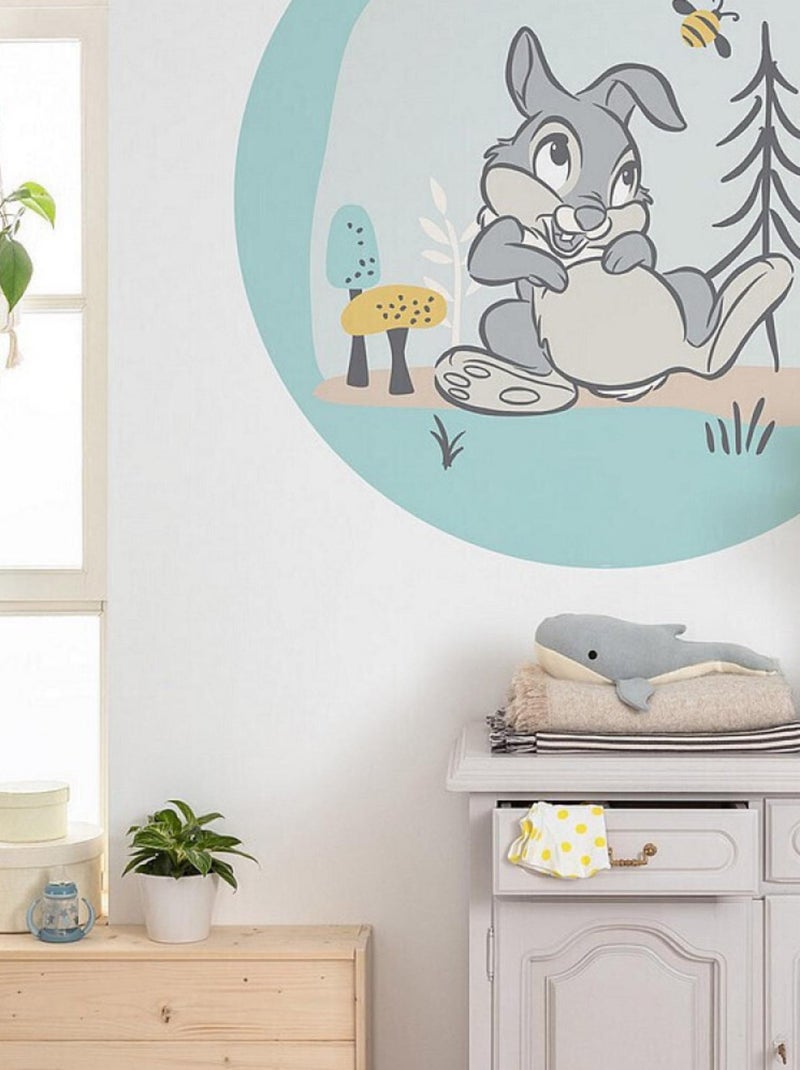 Photo murale ronde auto-adhésive Disney Bambi Panpan et l'abeille et diam. 125 cm Multicolore - Kiabi