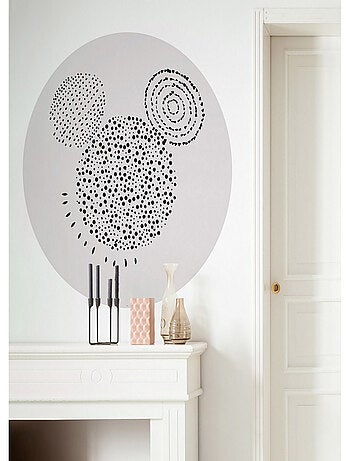 Photo murale ronde auto-adhésive Disney Mickey touche artistique diam. 125 cm