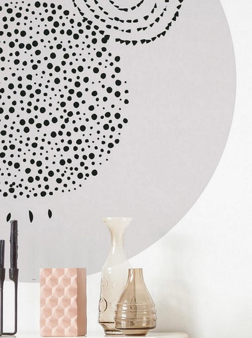 Photo murale ronde auto-adhésive Disney Mickey touche artistique diam. 125 cm - Kiabi