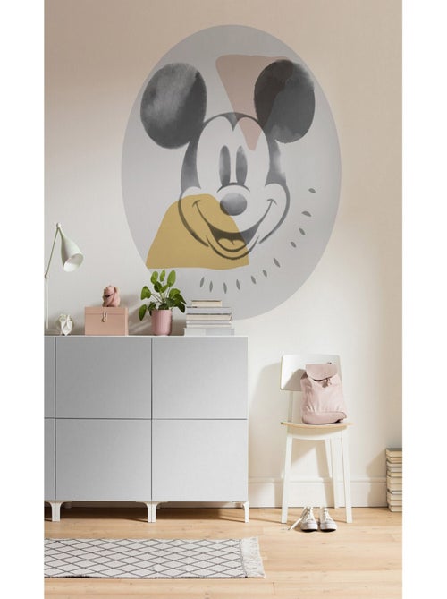 Photo murale ronde auto-adhésive Mickey abstrait Disney diam. 125 cm - Kiabi