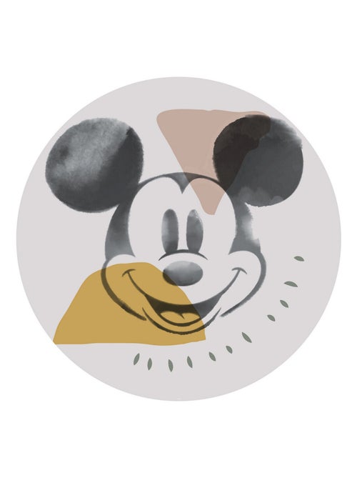 Photo murale ronde auto-adhésive Mickey abstrait Disney diam. 125 cm - Kiabi