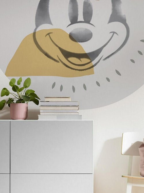 Photo murale ronde auto-adhésive Mickey abstrait Disney diam. 125 cm - Kiabi