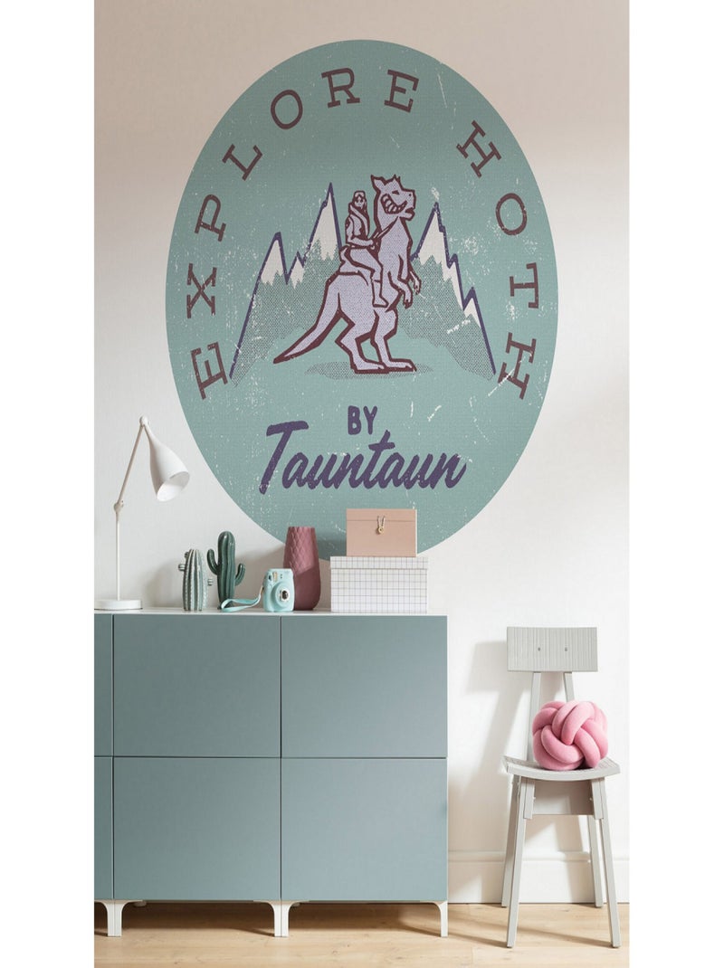 Photo murale ronde auto-adhesive Star Wars -Explorez la planète de glace Hoth- diam. 125 cm Multicolore - Kiabi