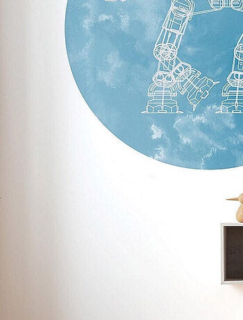 Photo murale ronde auto-adhésive Star Wars AT-AT diam. 125 cm