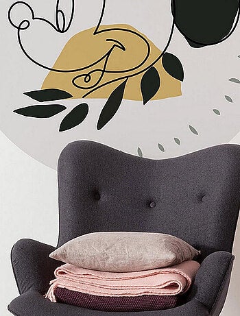 Photo Murale Ronde Disney visage de Mickey Art Moderne - 125 cm