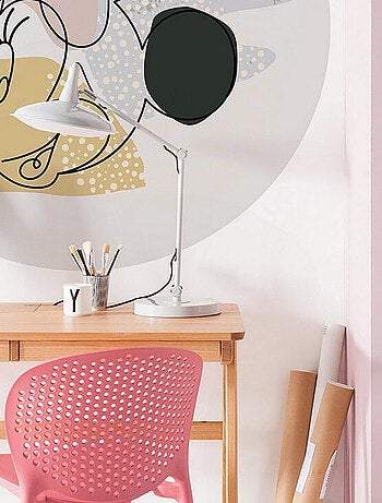 Photo Murale Ronde Disney visage de Minnie Art Moderne - 125 cm