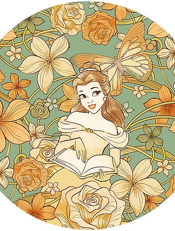 Photo Murale Ronde intissé- Disney Belle (La Belle et la Bête)