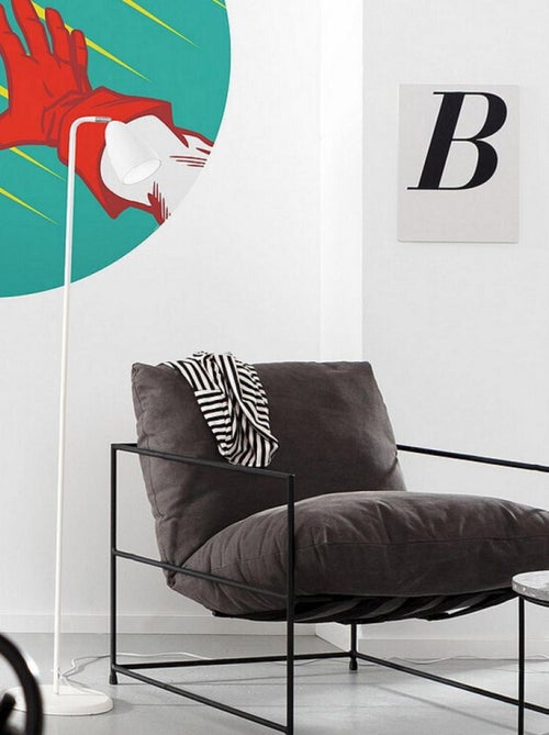 Photo Murale Ronde  Marvel Avengers Bouclier Capitaine América Pop Art - 125 cm - Kiabi