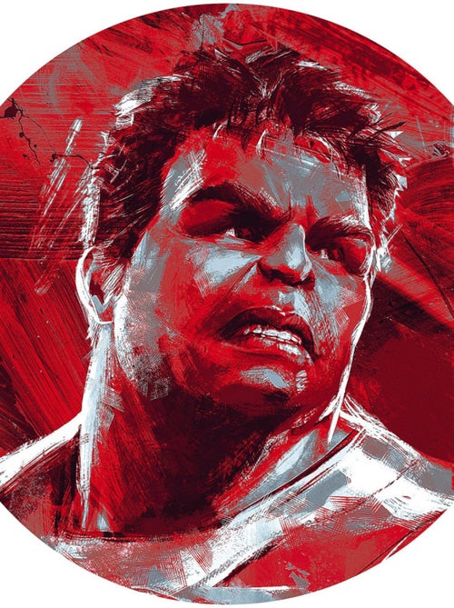 Photo Murale Ronde  Marvel Avengers Hulk peinture Bruce Banner - Mark Ruffalo - 125 cm - Kiabi