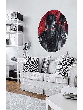 Photo Murale Ronde Marvel Avengers War-Machine peinture - 125 cm